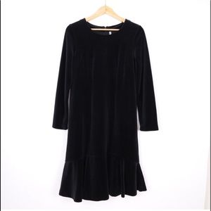 Hanna Andersson Black Velvet Dress